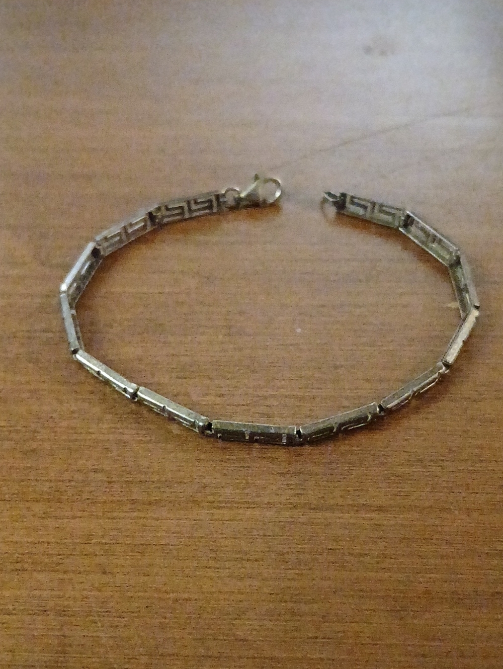Vintage Classic Silver 925 Marked Women's Chain Bracelet